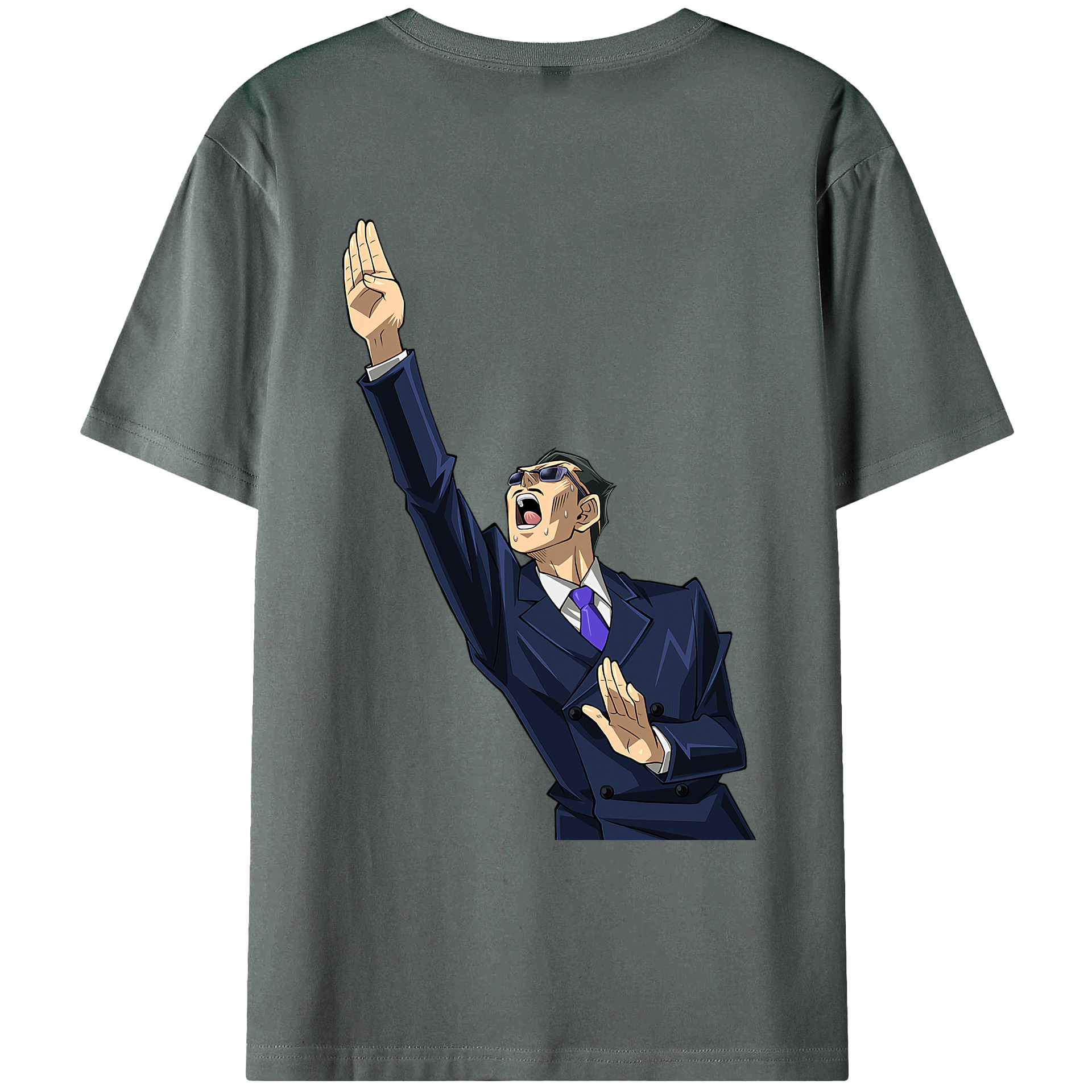 （画像用） 遊☆戯☆王 Yu-Gi-Oh! 綿100％ メンズ半袖Tシャツ（バックプリント） 通気性
